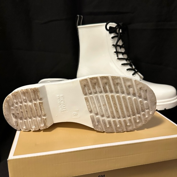Michael Kors Optic White Rain Booties - Picture 4 of 5